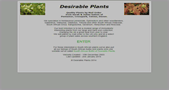 Desktop Screenshot of desirableplants.com